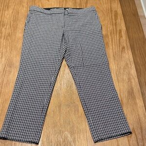 Black and White Checkered Ankle Pants